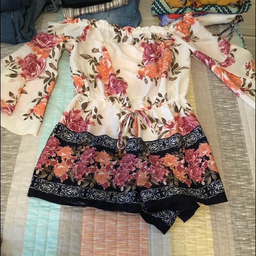 off the shoulder romper